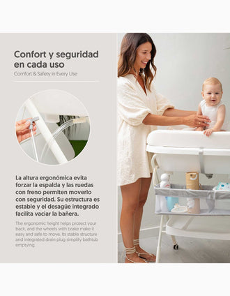 Bath and Changing Unit Stars Interbaby, White