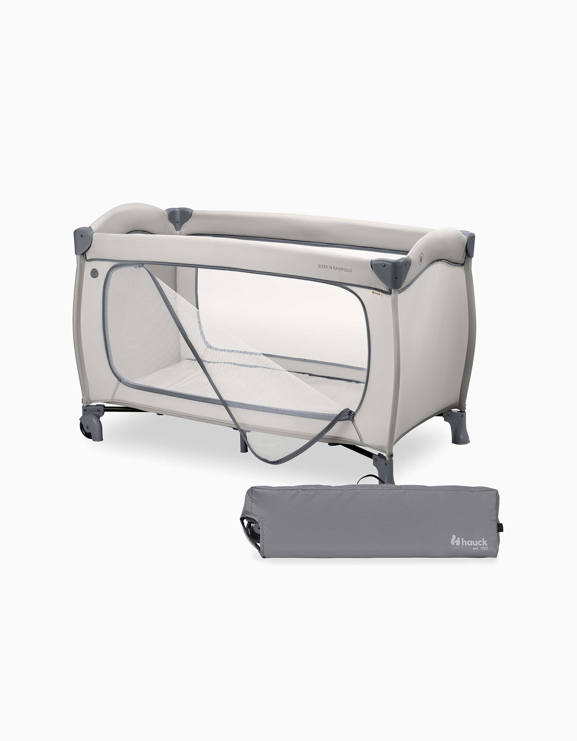 Travel Cot Sleep N Easyfold Hauck, Grey