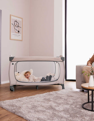 Travel Cot Sleep N Easyfold Hauck, Grey