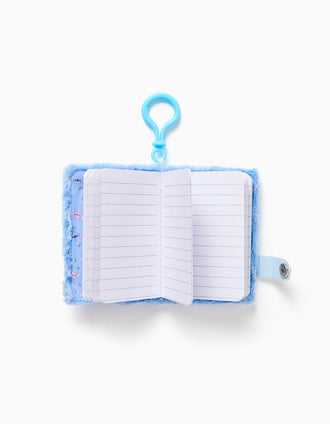Small hanging notebook Stitch for girls, blue