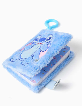 Small hanging notebook Stitch for girls, blue