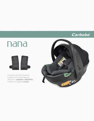 Cadeira Auto i-Size Nana Carbebe (40-87 cm), Preto