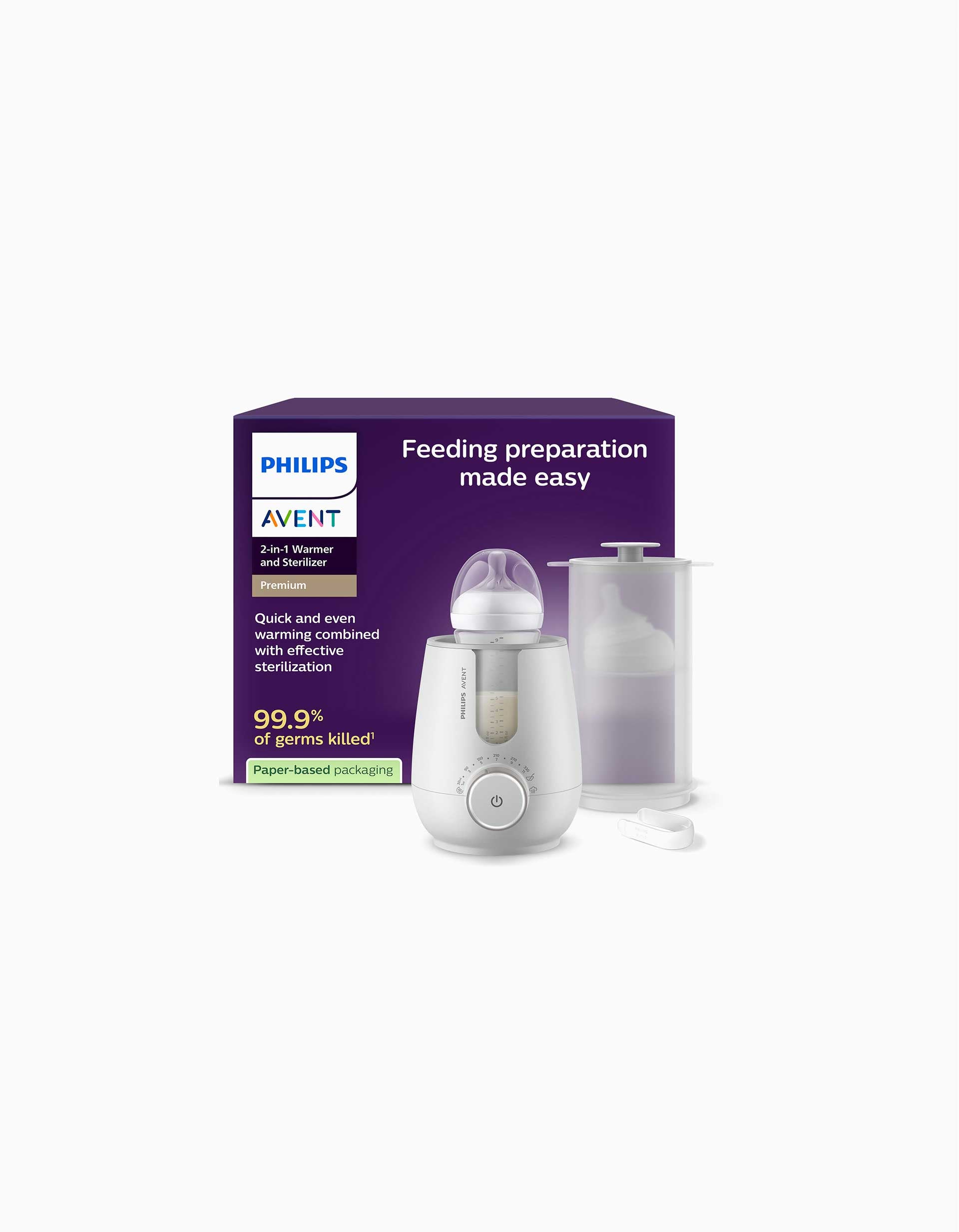 Aquecedor e Esterilizador de Biberões 2-em-1 Philips Avent