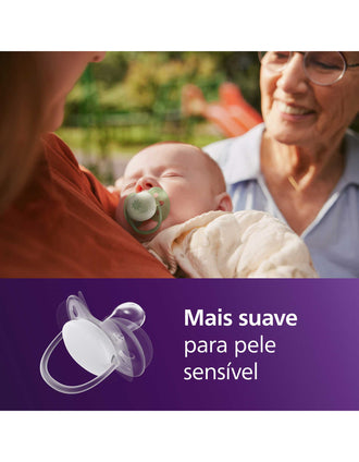 Lot de 2 Sucettes Ultra Soft Night Philips Avent, 0-6M 