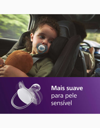 Pack de 2 Chupetes Ultra Soft Night Philips Avent, 18M+