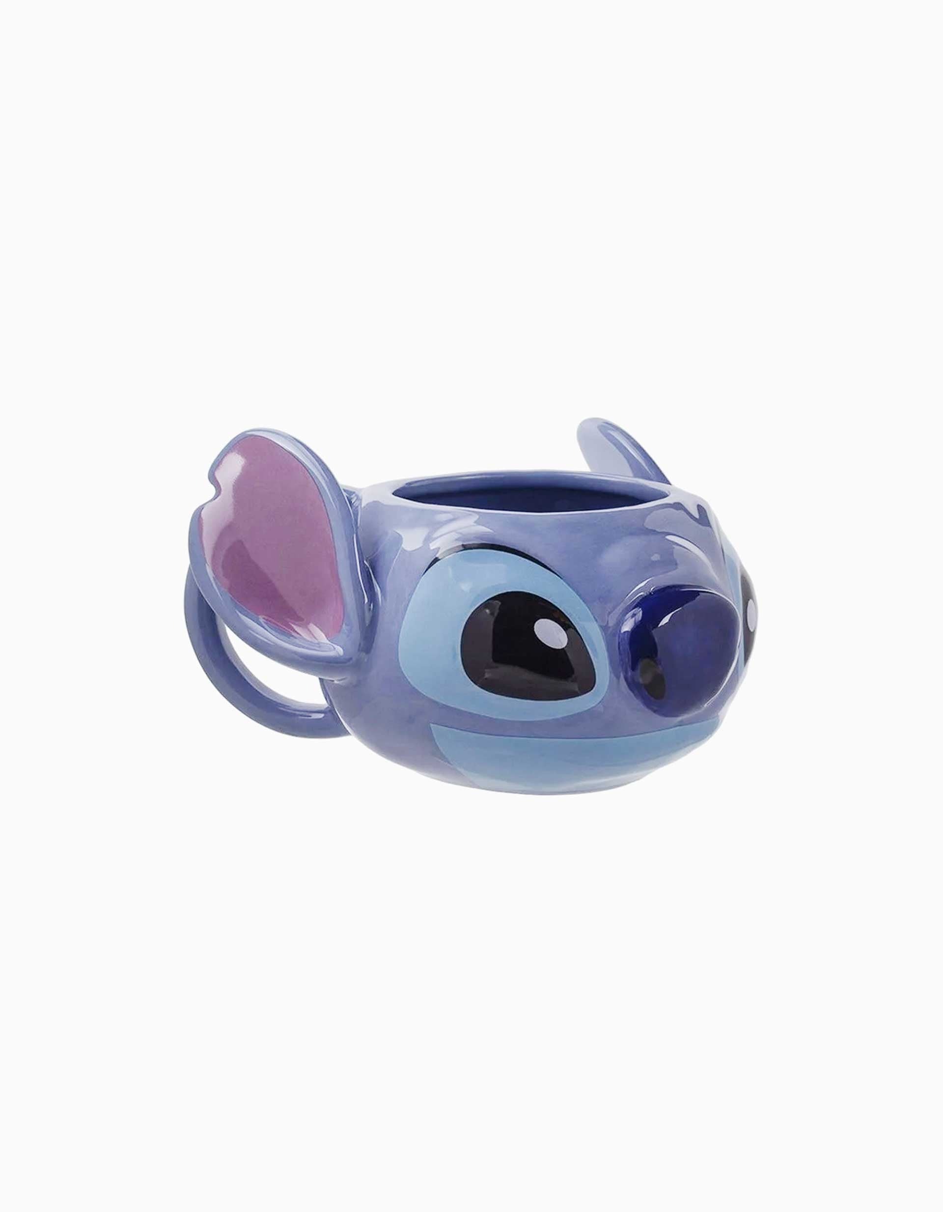 Mug with 3D Disney Stitch 450 ml, blue