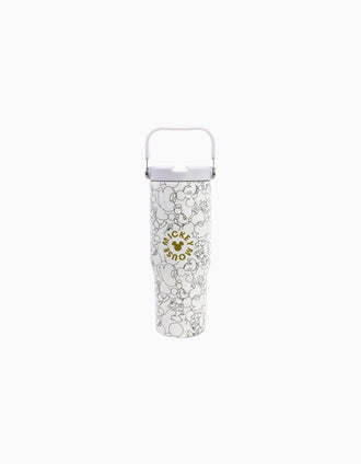 Thermal cup with handle Disney Mickey Mouse Signature 860 ml, white