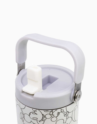 Thermal cup with handle Disney Mickey Mouse Signature 860 ml, white