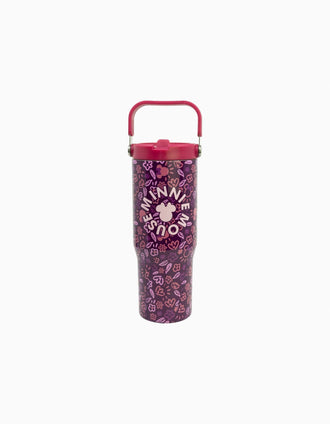 Thermal cup with handle Disney Minnie Mouse Cherrylicious 860 ml, pink
