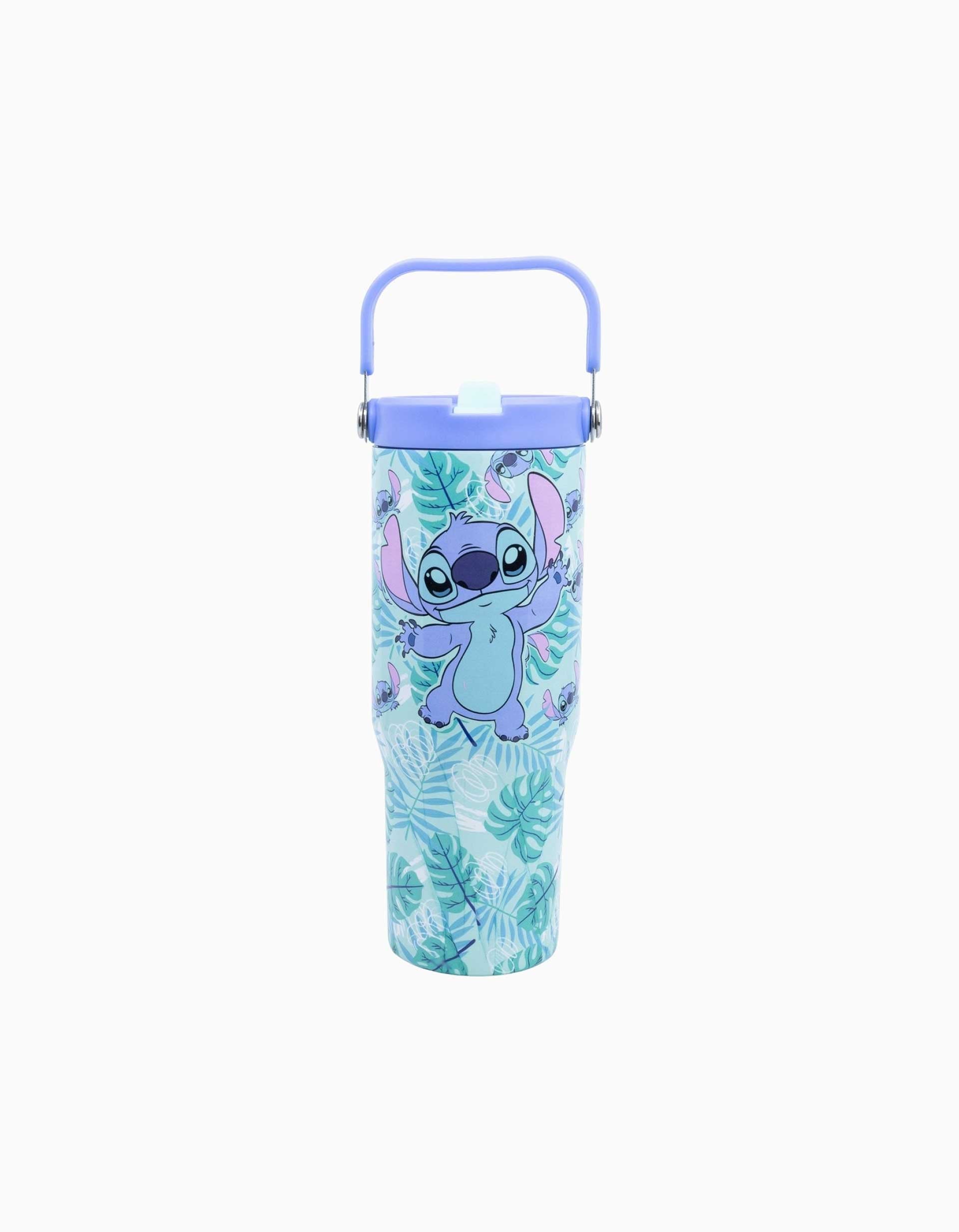 Thermal cup with handle Disney Stitch Aloha 860 ml, blue