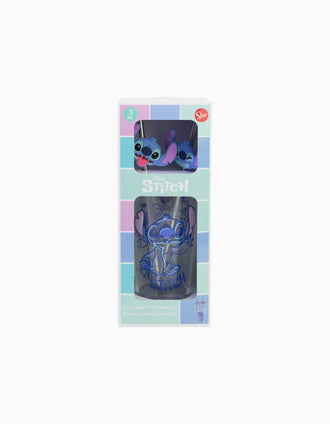 Glass with 2 straws Disney Stitch Aloha 480 ml
