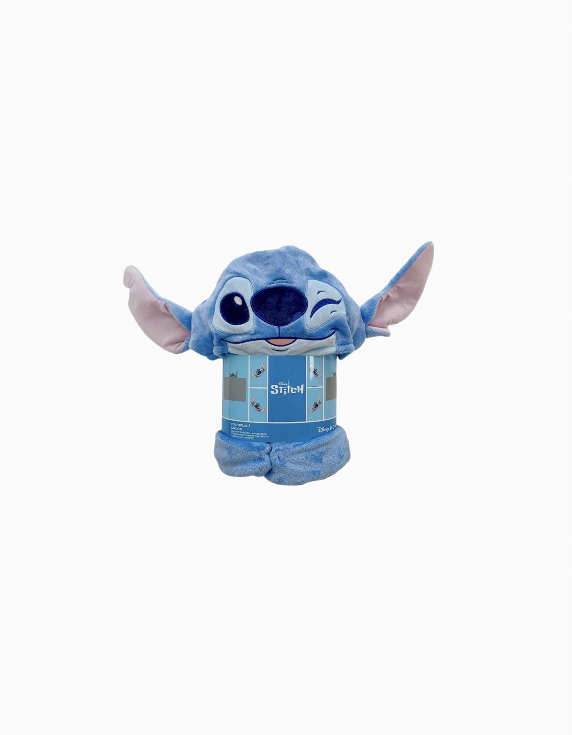 Manta com capuz Disney Stitch, azul