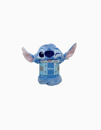 Manta com capuz Disney Stitch, azul