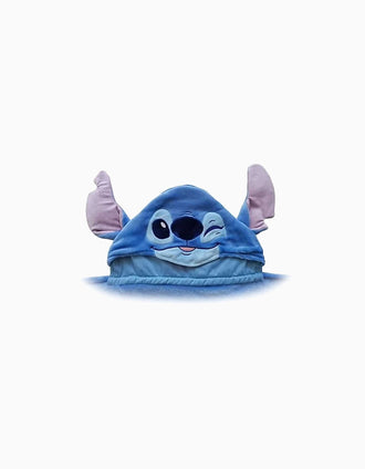 Manta com capuz Disney Stitch, azul