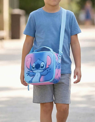 Insulated lunchbox Disney Stitch for babies and children, blue/pink