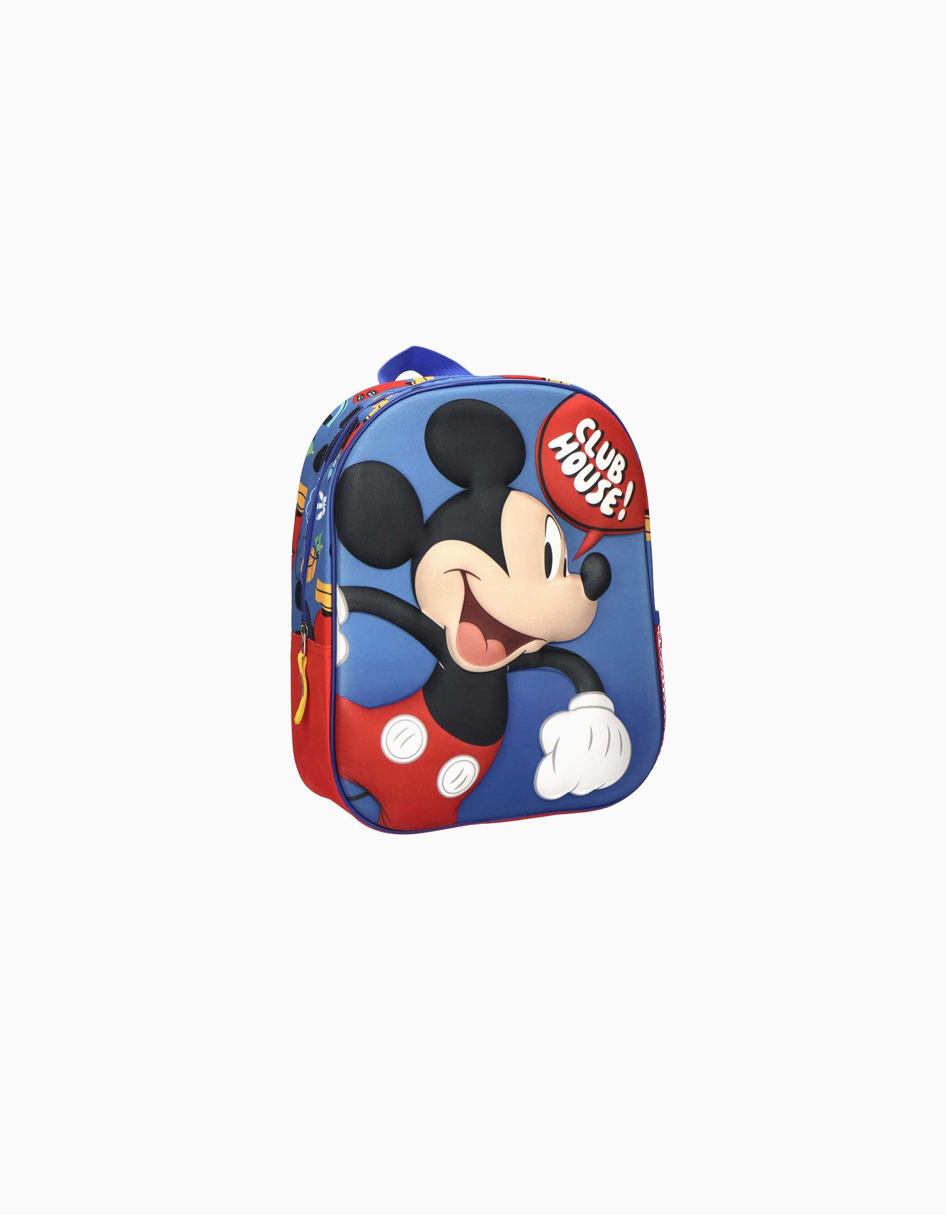 Backpack with 3D print Disney Mickey for babies and children, multicolour