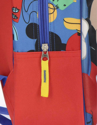Backpack with 3D print Disney Mickey for babies and children, multicolour