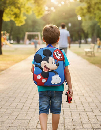 Backpack with 3D print Disney Mickey for babies and children, multicolour