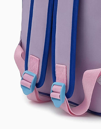 Backpack with 3D print Disney Frozen for babies and children, blue/pink