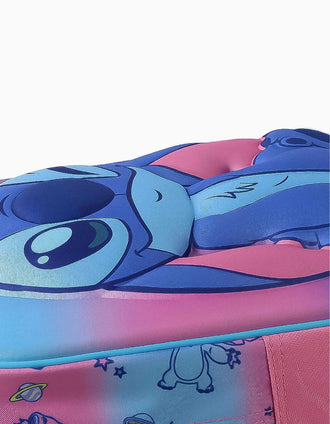 Backpack with 3D print Disney Stitch for babies and children, blue/pink