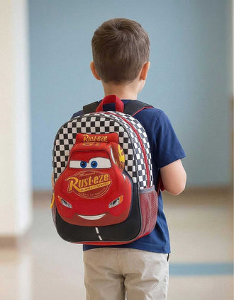 Backpack with 3D print Disney Cars for babies and children, multicolour