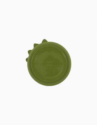 Silicone Divided Suction Plate Mr. Dino Trixie 4M+, Green