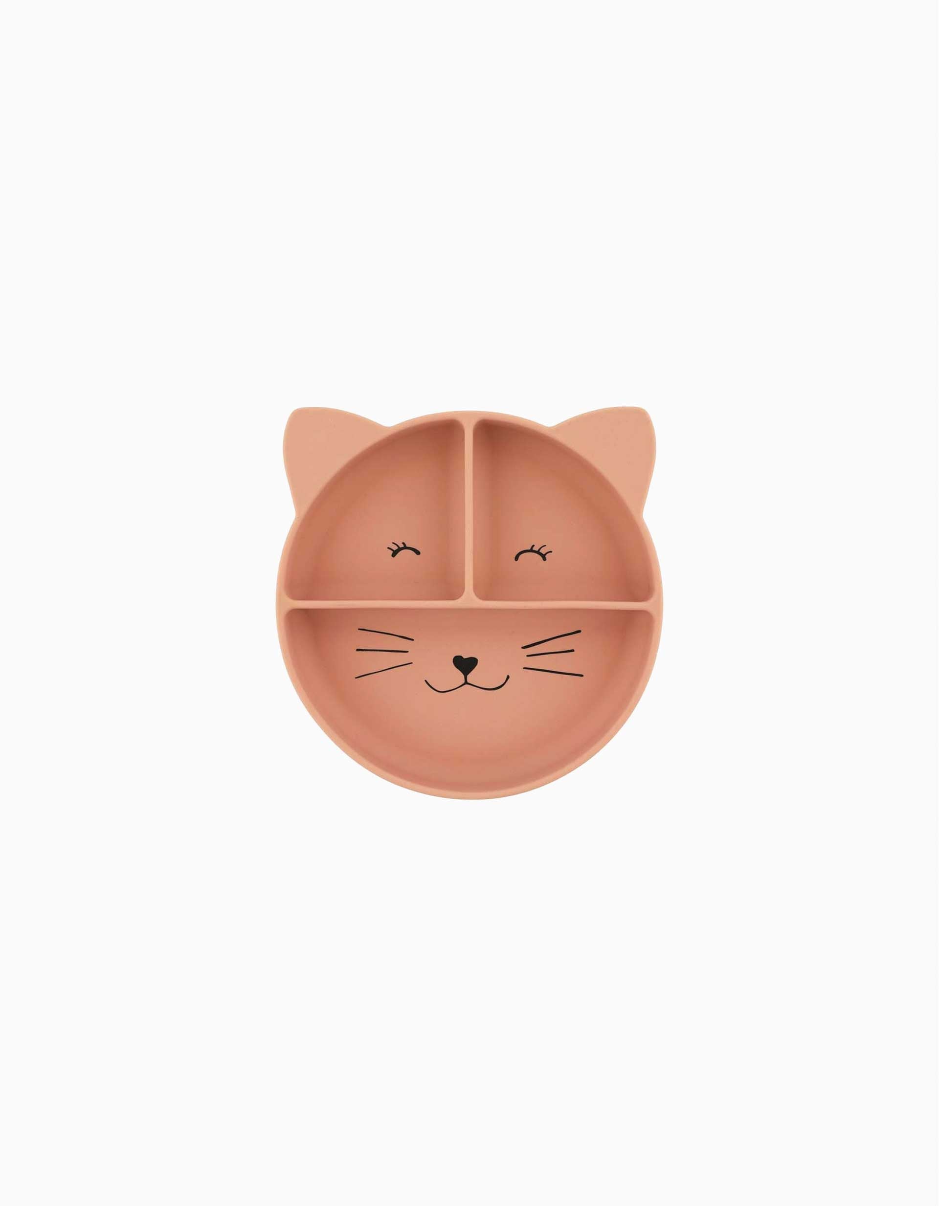 Silicone Divided Suction Plate Mrs. Cat Trixie 4M+, Pink