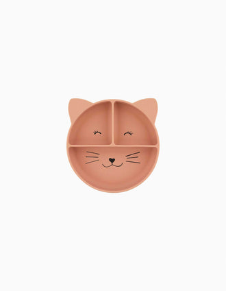 Silicone Divided Suction Plate Mrs. Cat Trixie 4M+, Pink