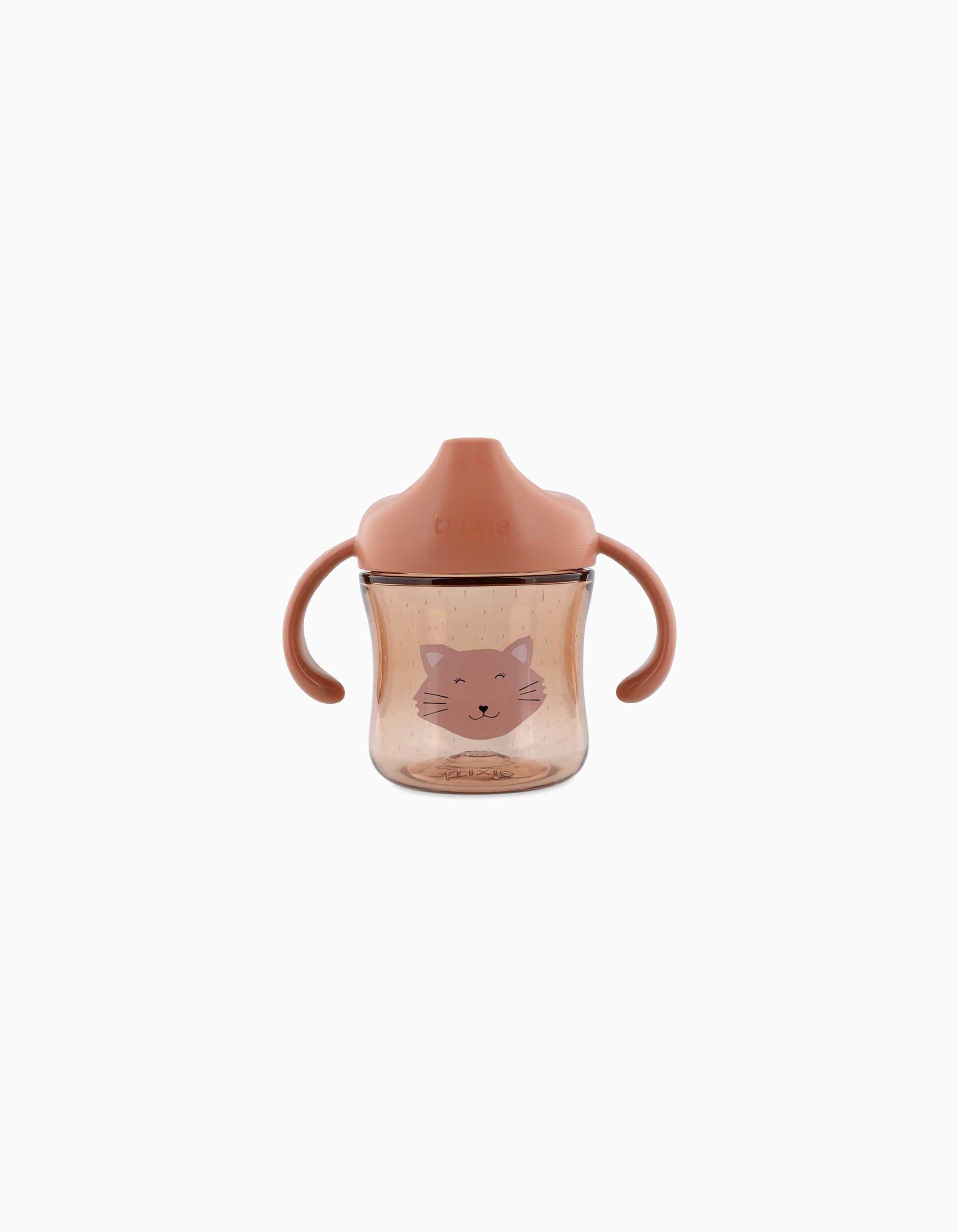 Sippy Cup with Handles Mrs. Cat Trixie 4M+, Pink