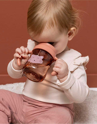 Sippy Cup with Handles Mrs. Cat Trixie 4M+, Pink