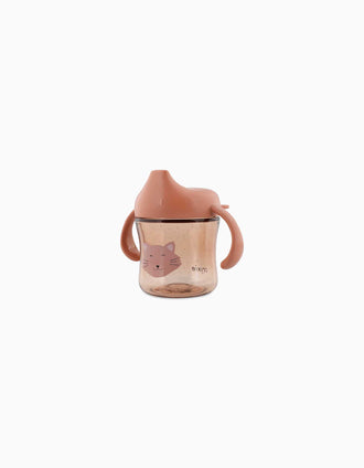 Sippy Cup with Handles Mrs. Cat Trixie 4M+, Pink