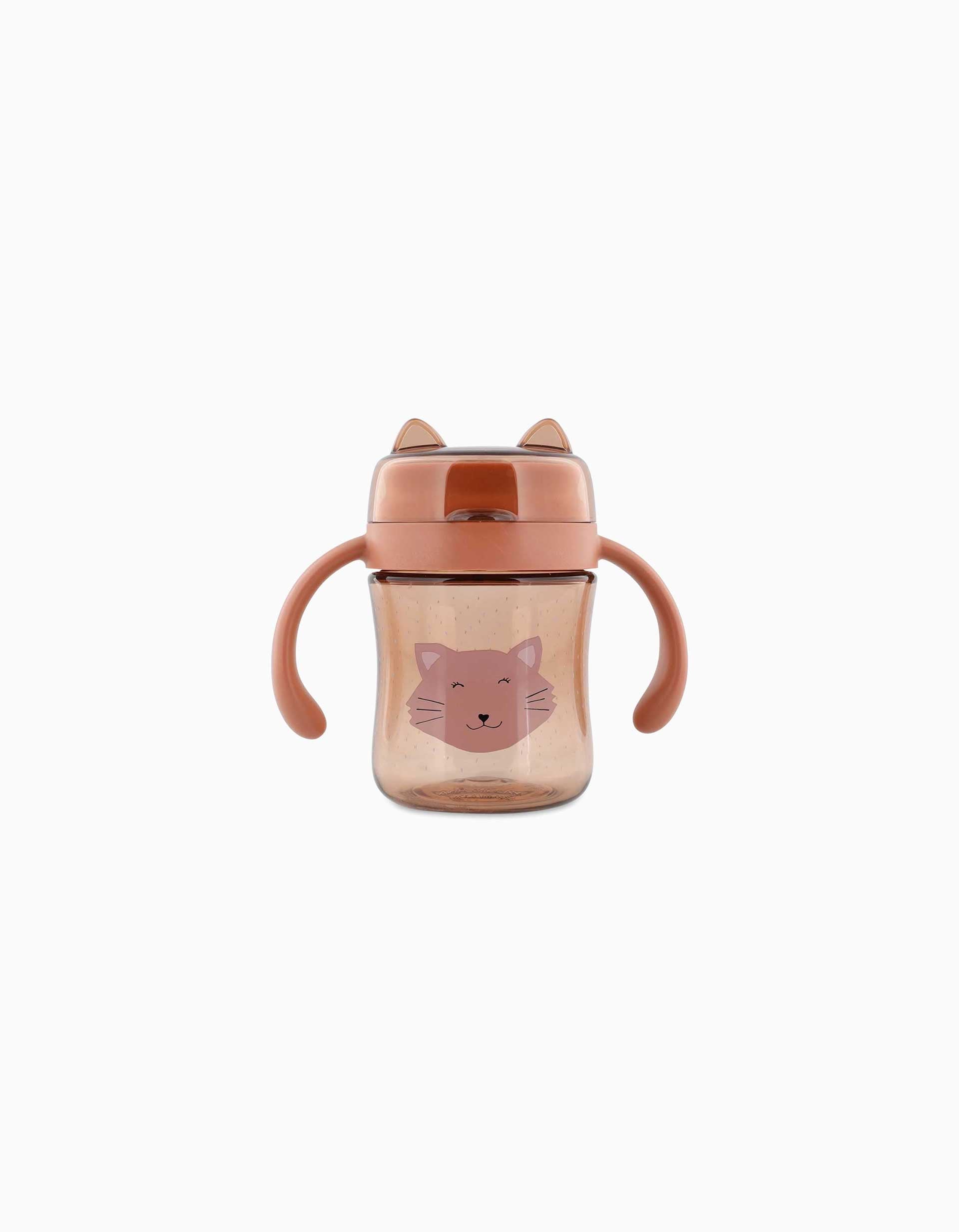 Vaso 360º con Asas Mrs. Cat Trixie 6M+, Rosa
