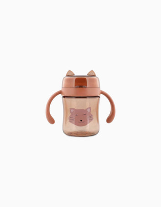 Vaso 360º con Asas Mrs. Cat Trixie 6M+, Rosa