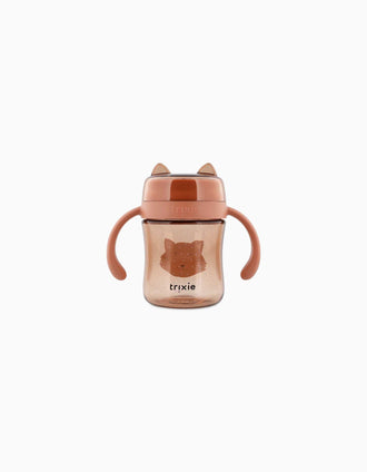 Vaso 360º con Asas Mrs. Cat Trixie 6M+, Rosa