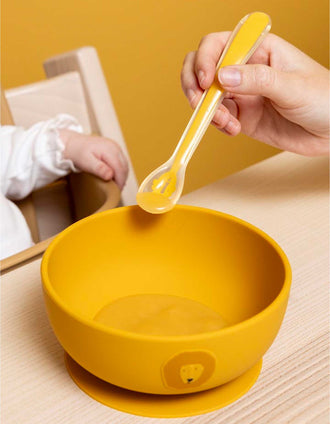 Pack of 3 Soft Silicone Spoons Mr. Lion Trixie 4M+
