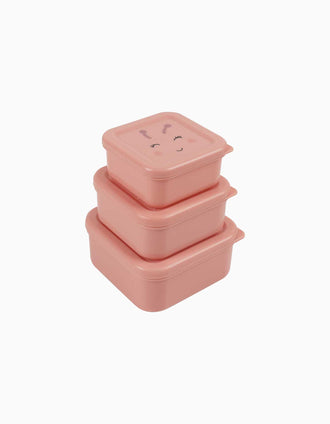 Pack de 3 Fiambreras Mrs. Butterfly Trixie, Rosa