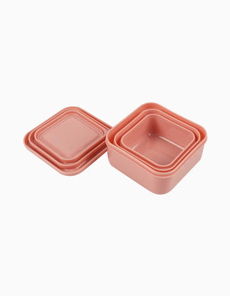 Pack de 3 Fiambreras Mrs. Butterfly Trixie, Rosa