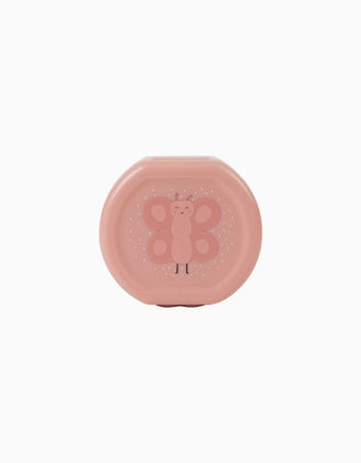 Lot de 2 Boîtes à Goûter avec Clip Mrs. Butterfly Trixie, Rose