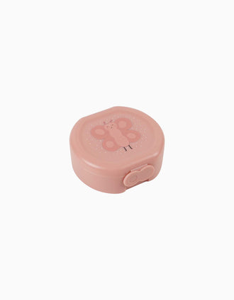 Lot de 2 Boîtes à Goûter avec Clip Mrs. Butterfly Trixie, Rose