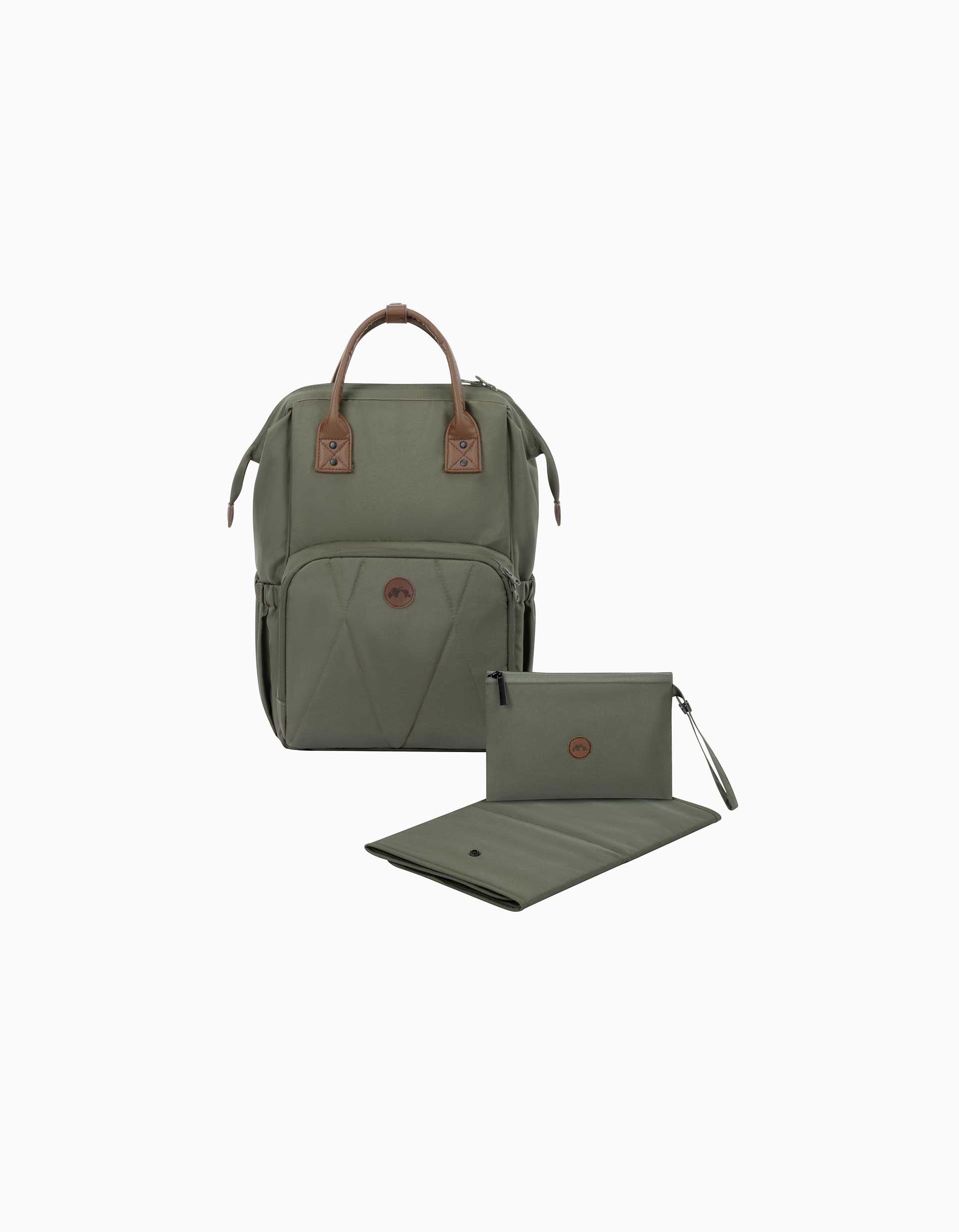 Mochila Muda-Fraldas 2-em-1 Bebe Confort, Mineral Green