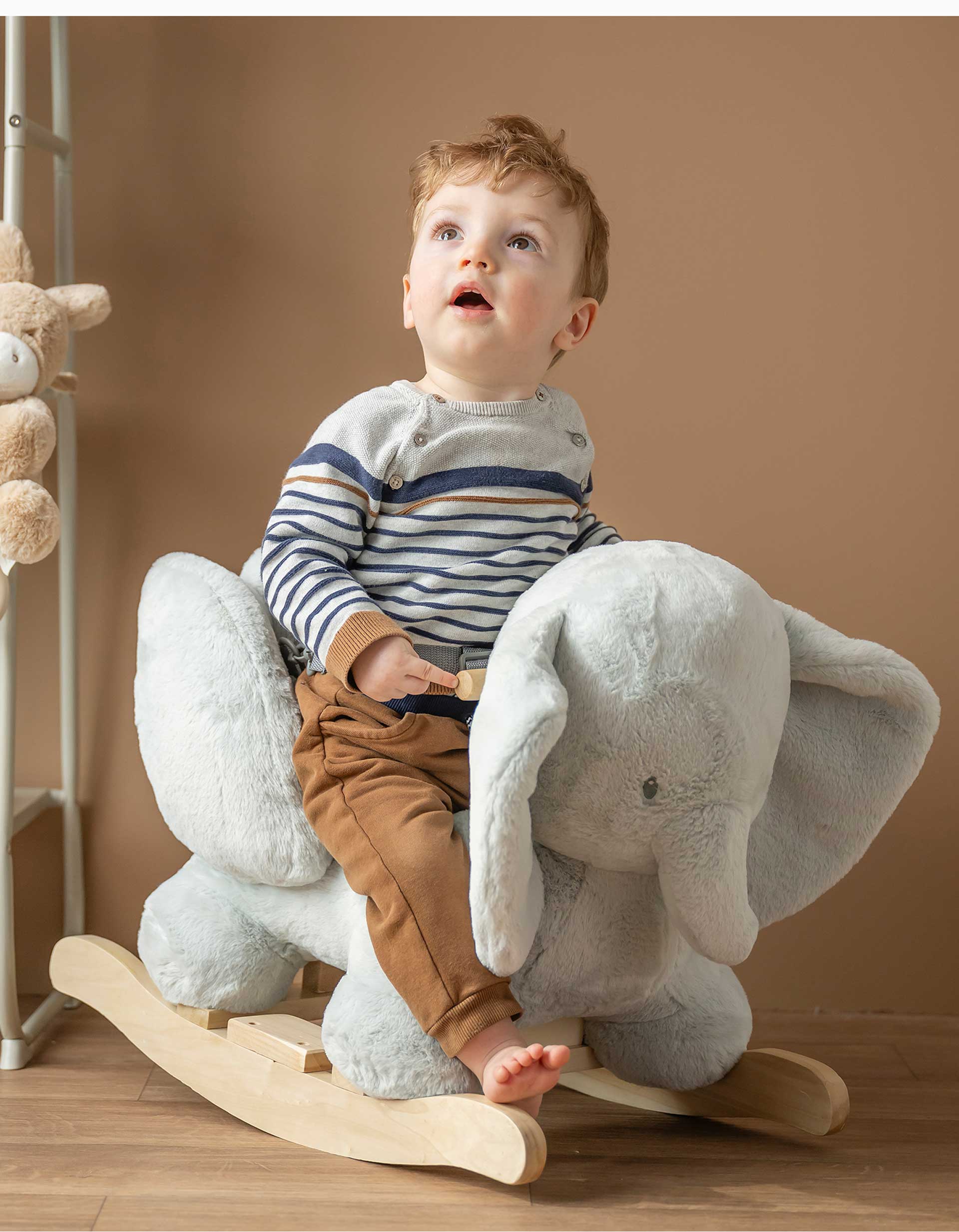 Balancín Elefante Loulou Nattou 10M+, Verde