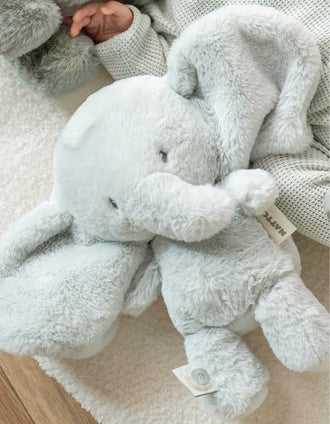 Plush Elephant Loulou Nattou 0M+, Green