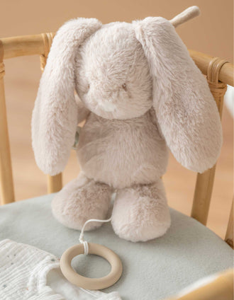 Musical Plush Bunny Nattou 0M+, Sand
