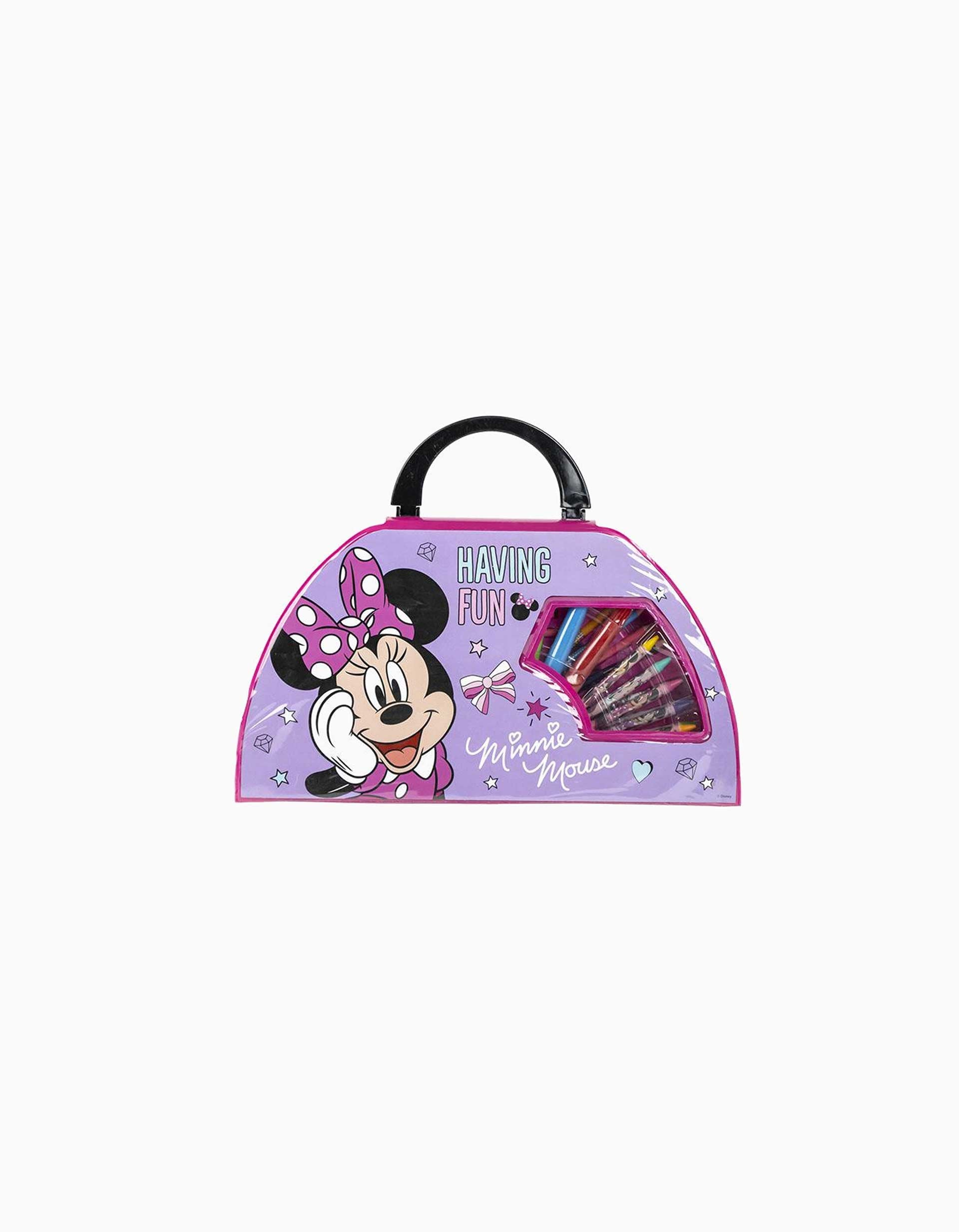 Colouring kit 50 pieces Disney Minnie for children, pink