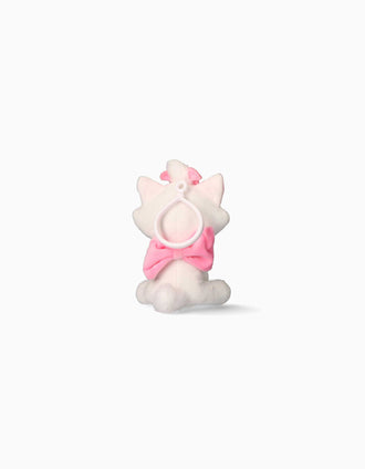 Plush keyring Disney Marie for children, white/pink