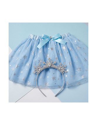 Tutu and Alice band set Disney Frozen for children, blue
