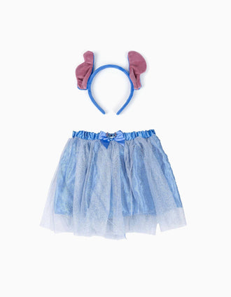 Tutu and Alice band set Disney Stitch for children, blue