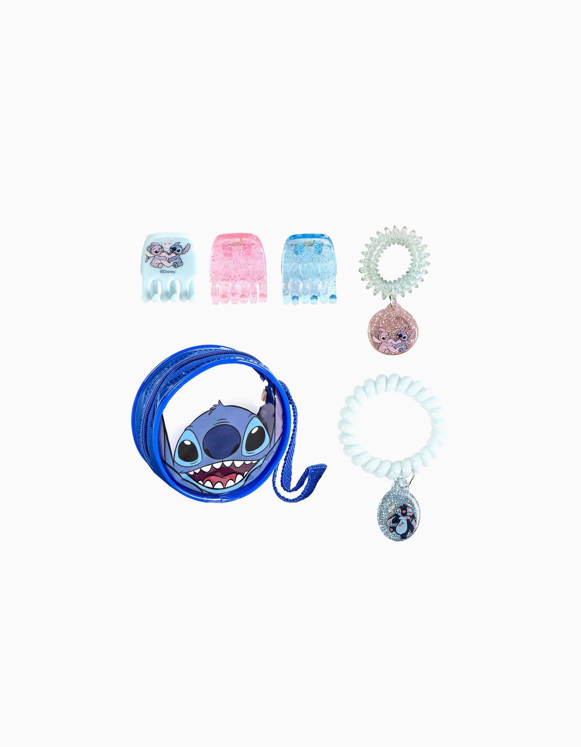 Conjunto de 5 peças de acessórios Disney Stitch para criança, multicolor