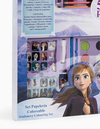 Colouring kit 43 pieces Disney Frozen for children, lilac