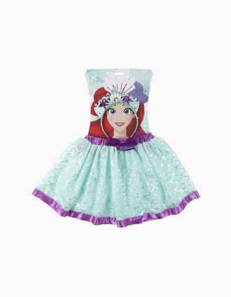 Tutu and Alice band set Disney Ariel for children, green/purple